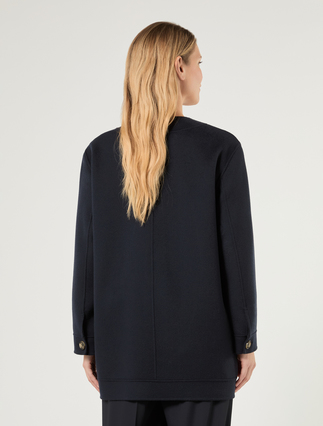 Double-faced wool and cashmere coat - MIDNIGHTBLUE - Marina Rinaldi - 4