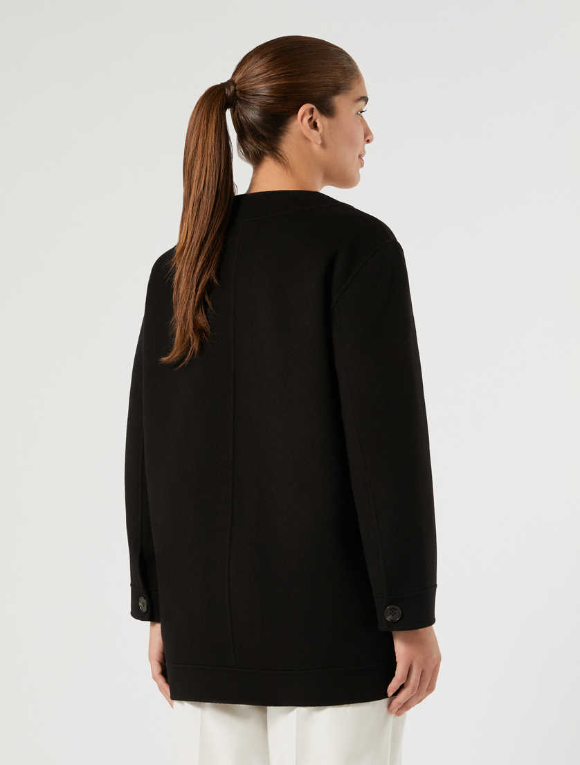 Double-faced wool and cashmere coat - BLACK - Marina Rinaldi - 4