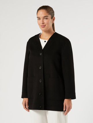 Double-faced wool and cashmere coat - BLACK - Marina Rinaldi - 3