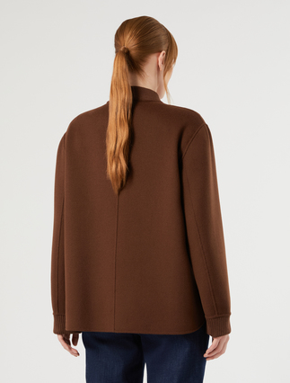 Double wool-blend jacket - BISCUIT - Marina Rinaldi - 4