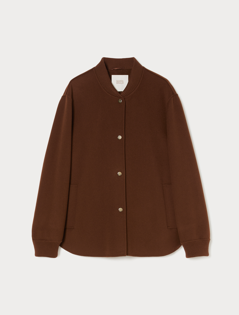 Double wool-blend jacket - BISCUIT - Marina Rinaldi