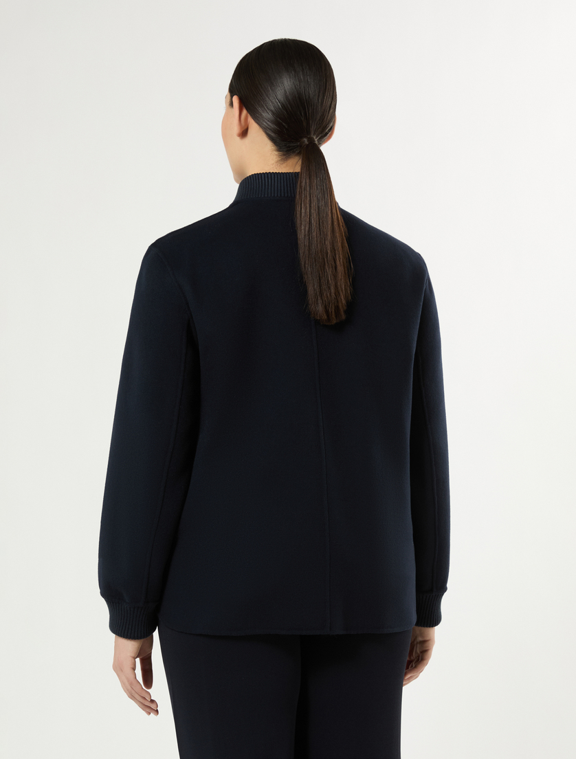 Double-faced wool-blend jacket - ULTRAMARINE - Marina Rinaldi - 4