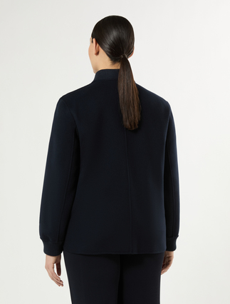 Double-faced wool-blend jacket - ULTRAMARINE - Marina Rinaldi - 4