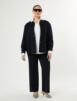 Double-faced wool-blend jacket - Marina Rinaldi