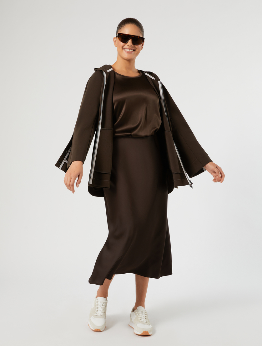 Fluid satin skirt - Marina Rinaldi