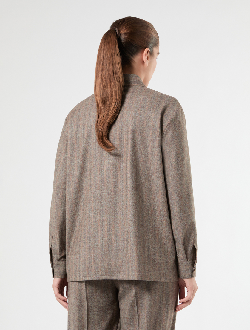 Stretch flannel shirt - MUD - Marina Rinaldi - 4