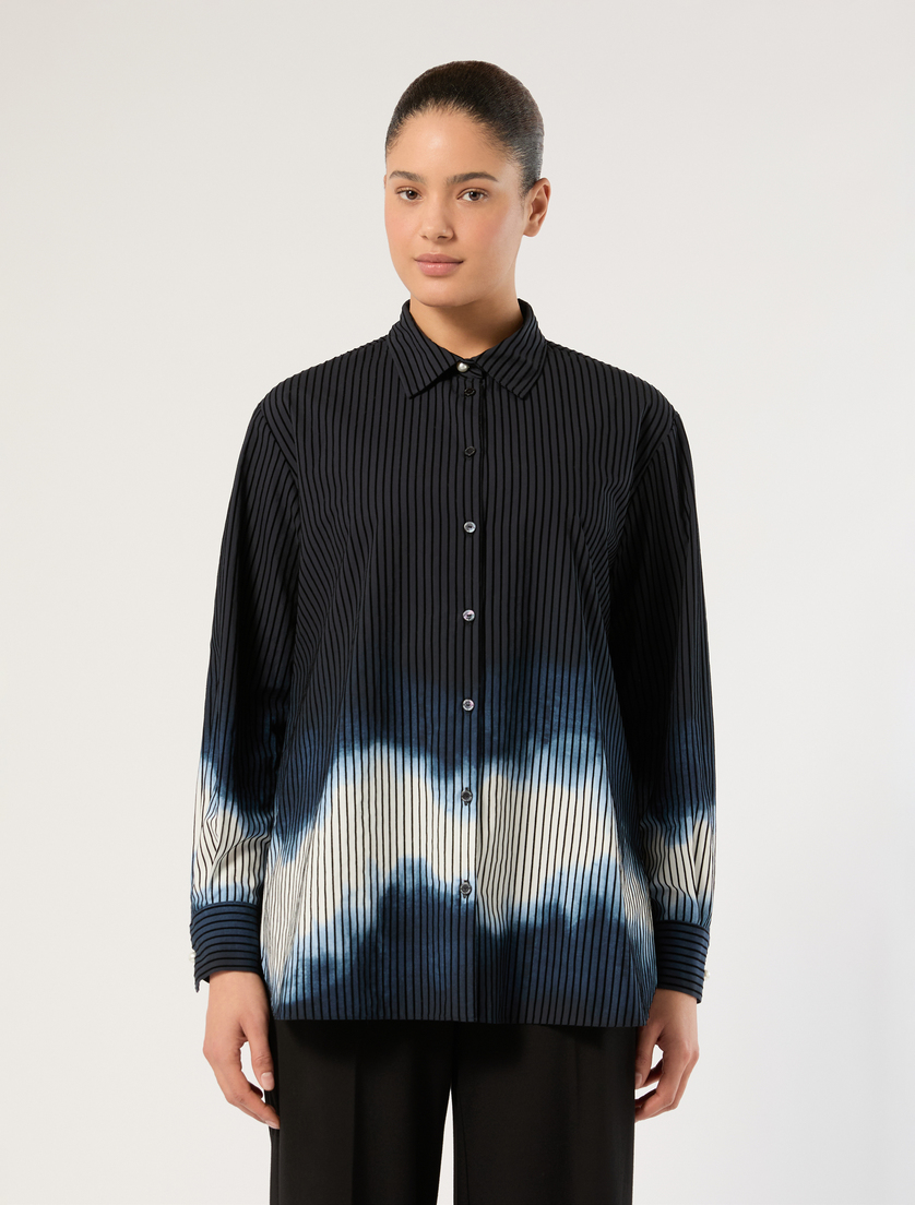 Poplin shirt - BLUE/BLACK - Marina Rinaldi - 3