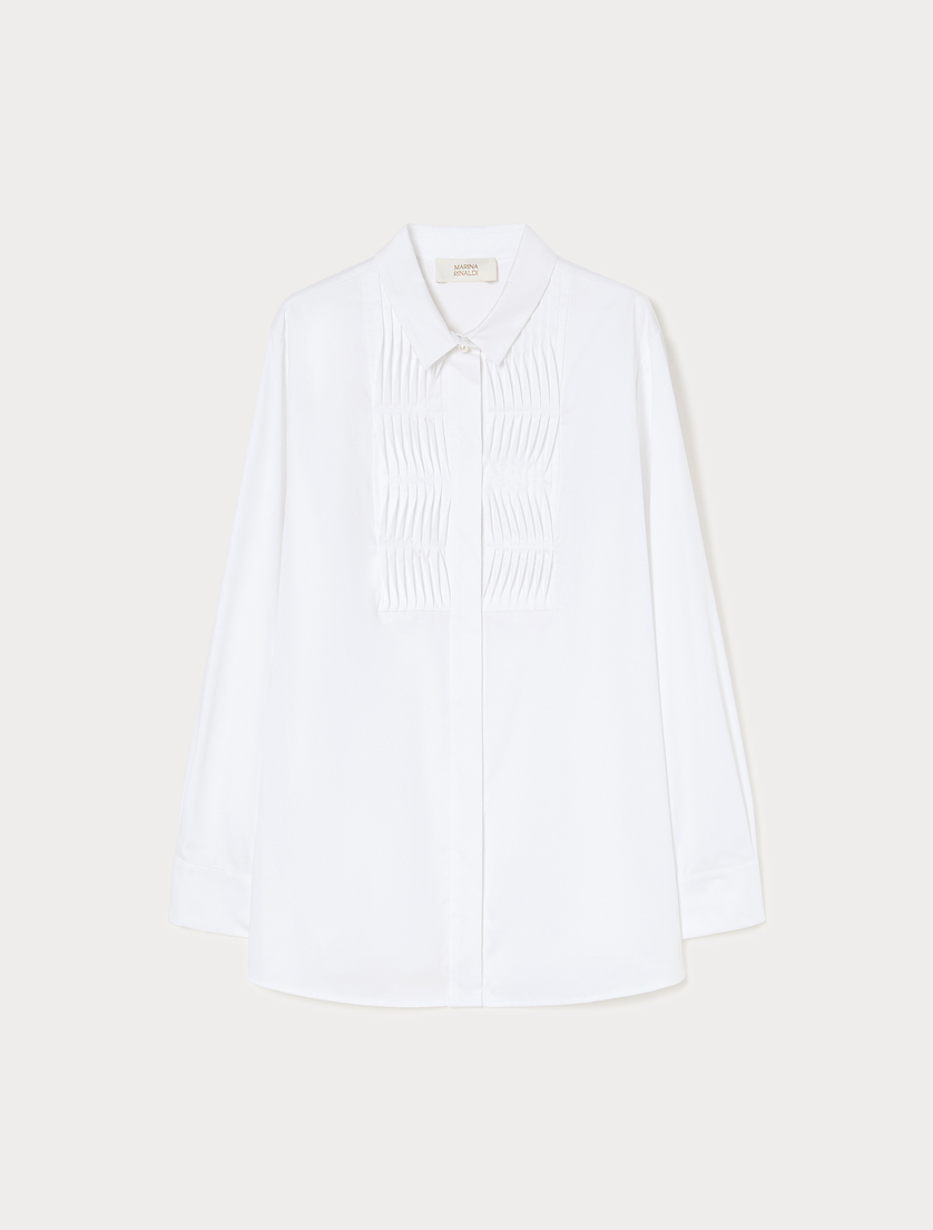 Satin shirt - OPTICAL WHITE - Marina Rinaldi