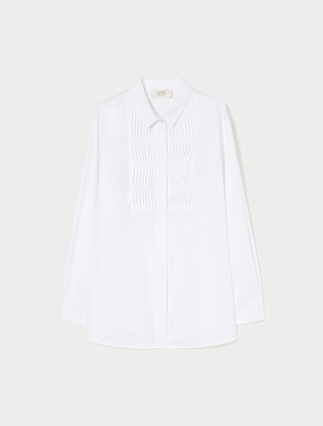 Satin shirt - OPTICAL WHITE - Marina Rinaldi - 1