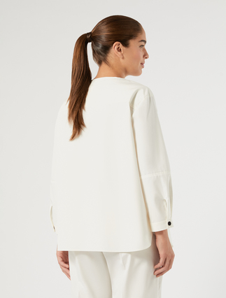 Hemdbluse aus Baumwollcanvas - ELFENBEINFARBEN - Marina Rinaldi - 4