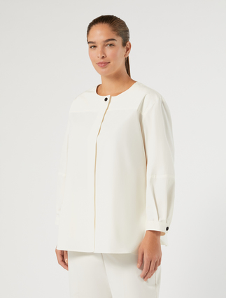Hemdbluse aus Baumwollcanvas - ELFENBEINFARBEN - Marina Rinaldi - 3