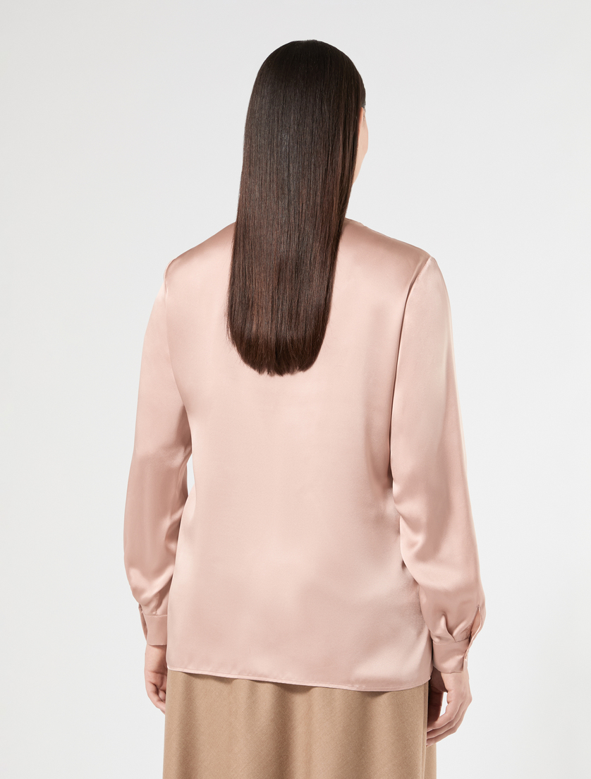Silk satin blouse - ANTIQUE ROSE - Marina Rinaldi - 4