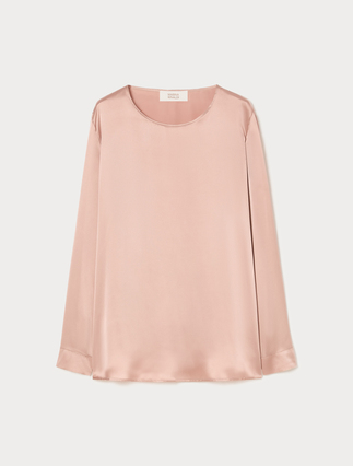 Silk satin blouse - ANTIQUE ROSE - Marina Rinaldi - 1
