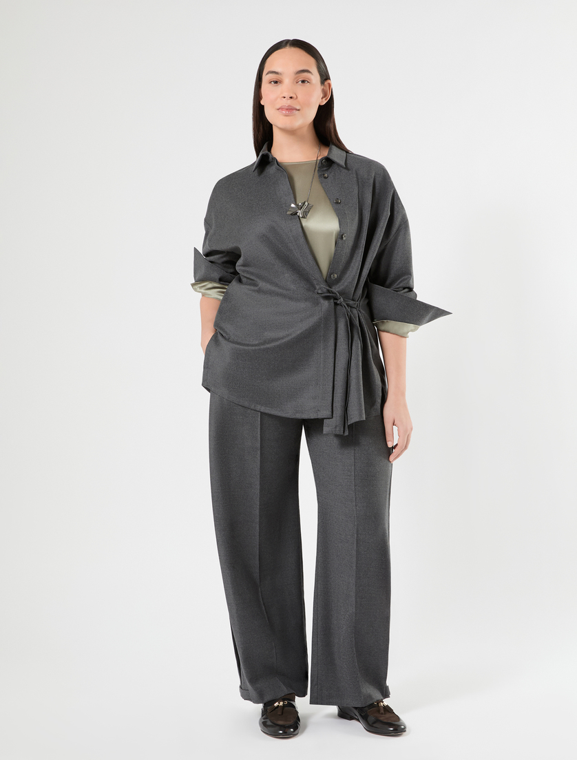 Silk satin blouse - SAGE GREEN - Marina Rinaldi - 2