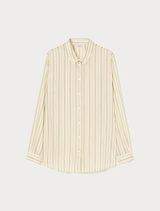 Yarn-dyed poplin shirt - Marina Rinaldi