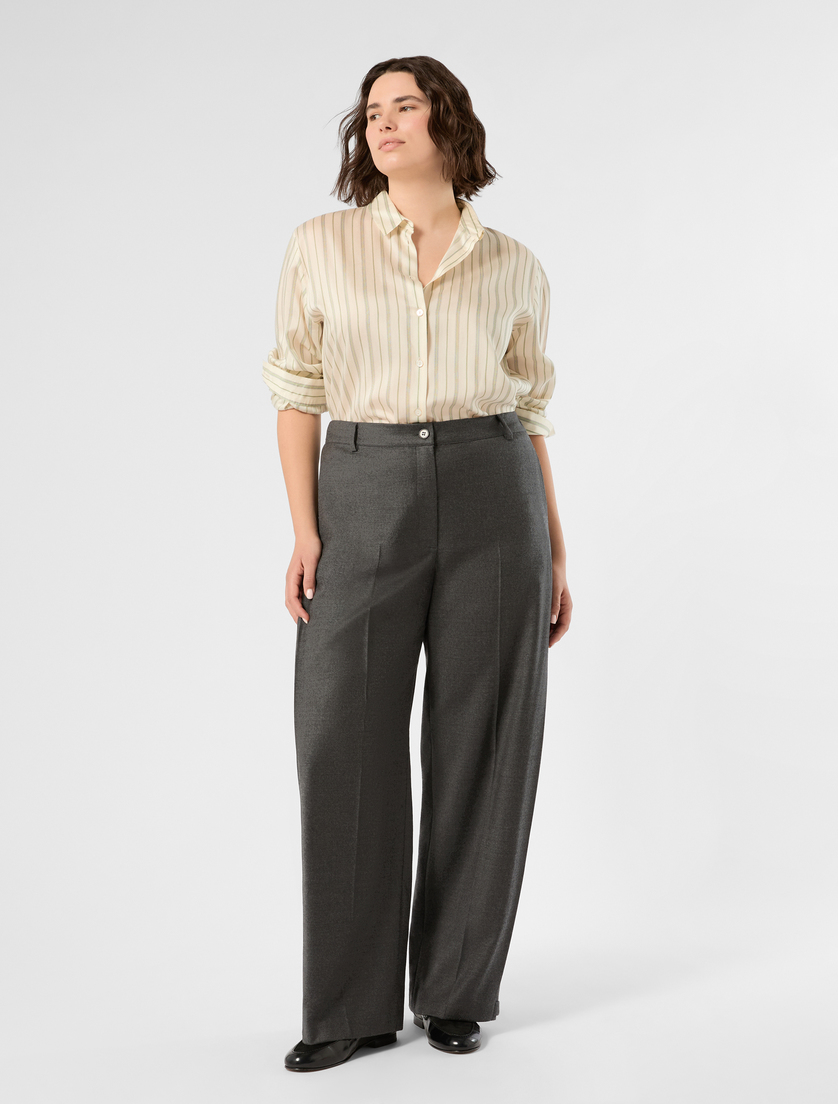 Yarn-dyed poplin shirt - IVORY - Marina Rinaldi - 2