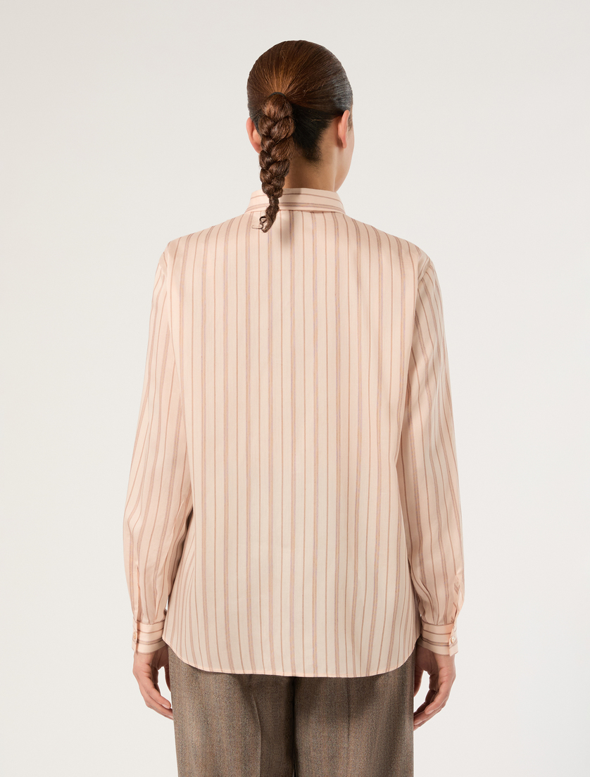 Yarn-dyed poplin shirt - PINK - Marina Rinaldi - 4