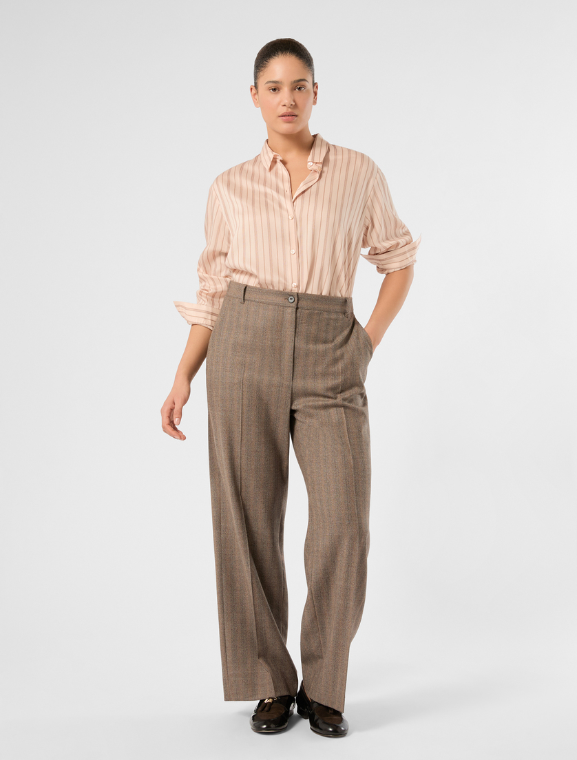 Yarn-dyed poplin shirt - Marina Rinaldi