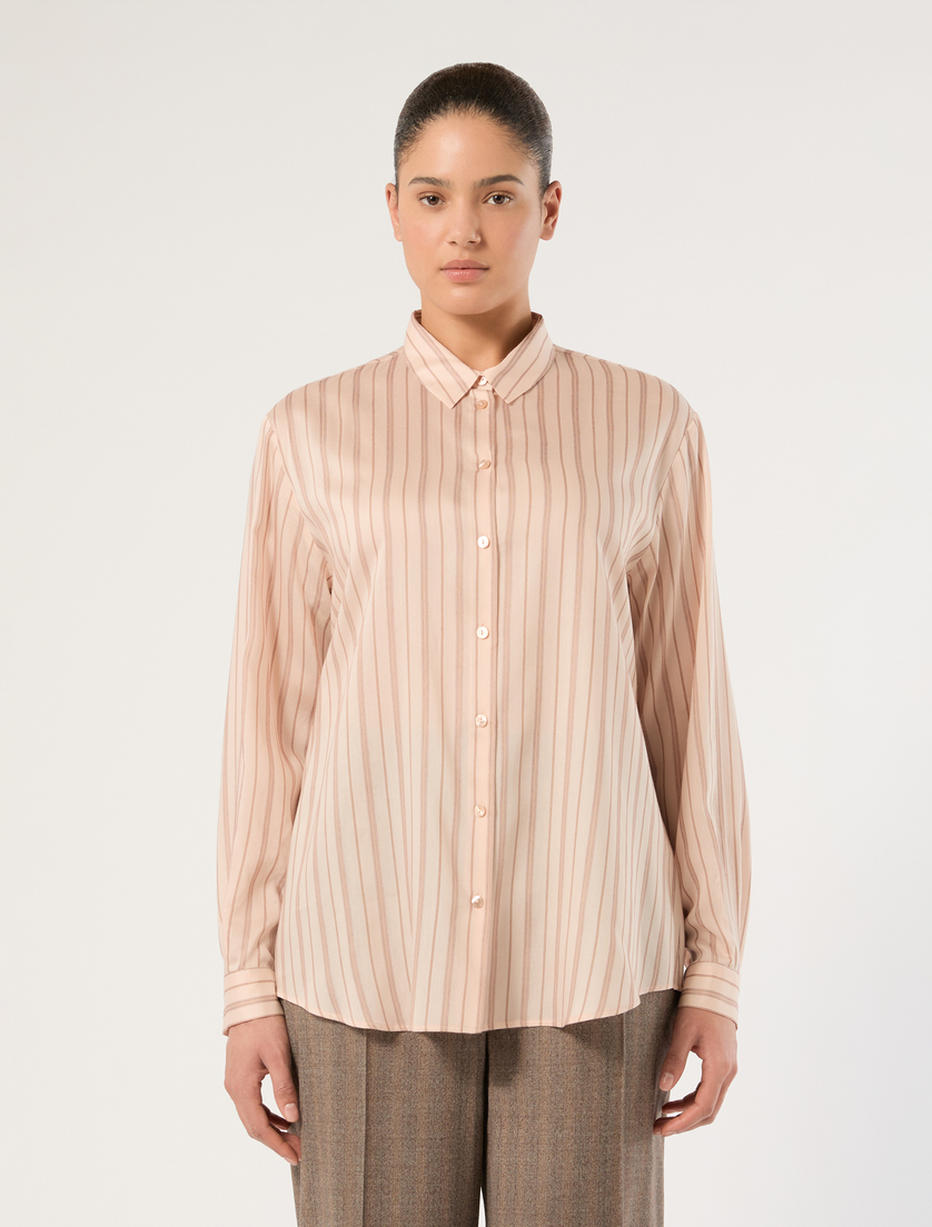 Yarn-dyed poplin shirt - PINK - Marina Rinaldi - 3