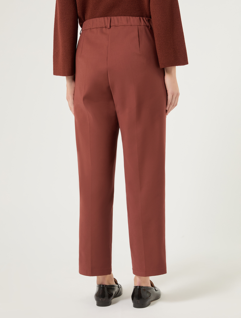 Cotton and nylon trousers - BORDEAUX - Marina Rinaldi - 4