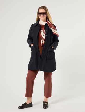 Cotton and nylon trousers - BORDEAUX - Marina Rinaldi - 2