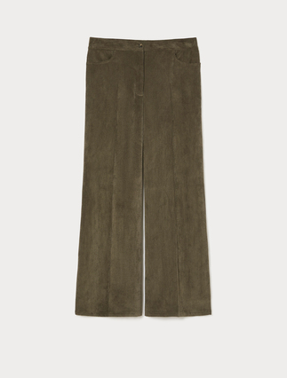 Velvet palazzo trousers - Marina Rinaldi