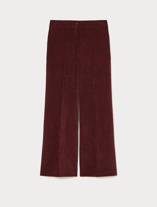 Velvet palazzo trousers - Marina Rinaldi