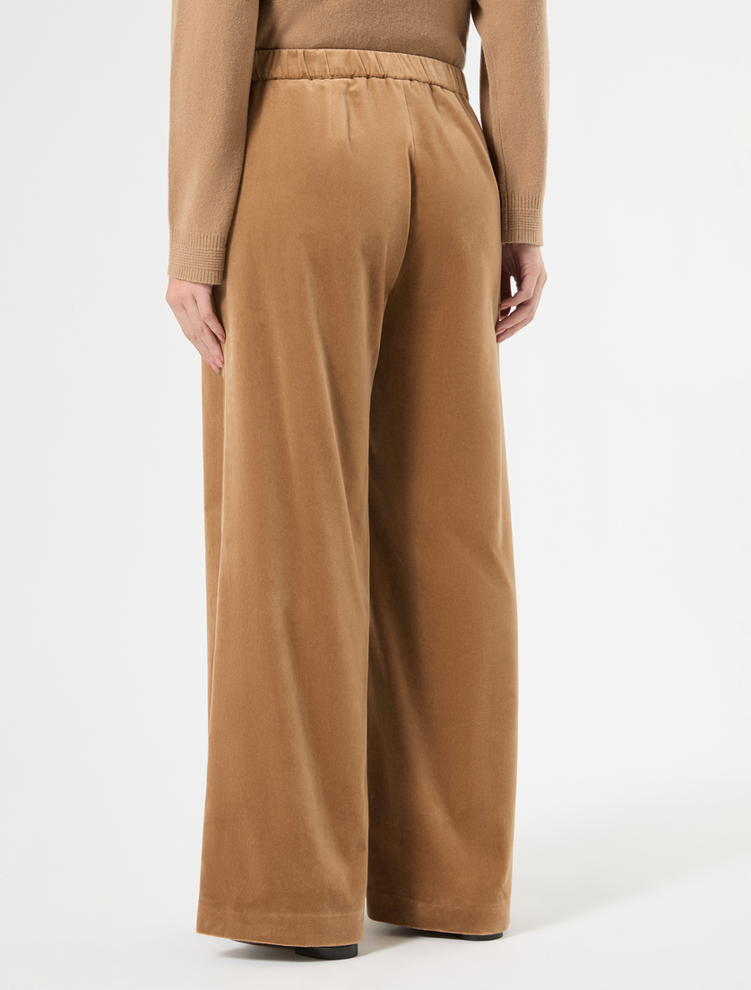 Pantaloni ampi in velluto - CAMMELLO - Marina Rinaldi - 4