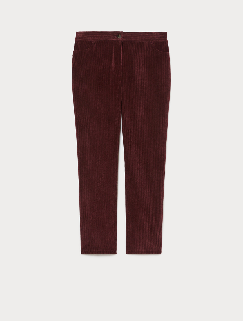 Hose aus Samt - BRAUN BORDEAUX - Marina Rinaldi