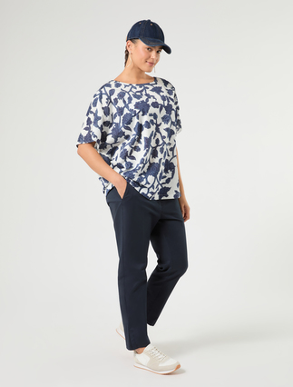 Slim gabardine trousers - Marina Rinaldi