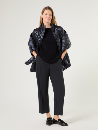 Wool gabardine trousers - MIDNIGHTBLUE - Marina Rinaldi - 2