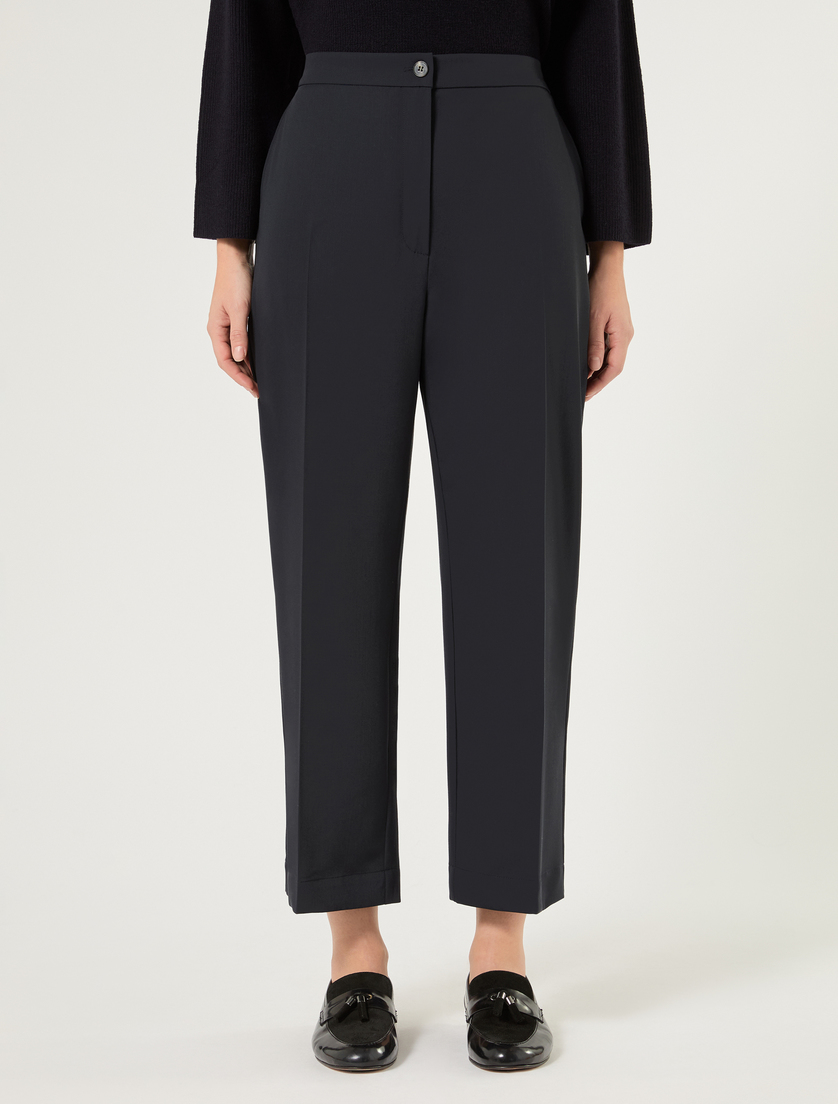 Wool gabardine trousers - MIDNIGHTBLUE - Marina Rinaldi - 3