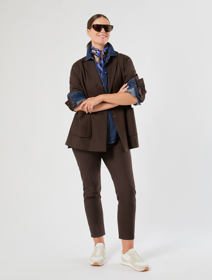Pantalon slim en sergé stretch - Marina Rinaldi