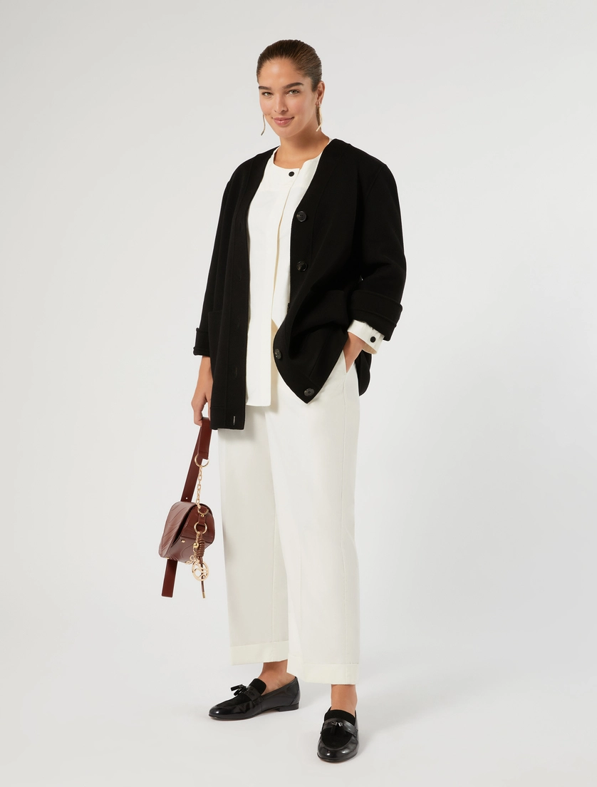 Cotton canvas trousers - Marina Rinaldi