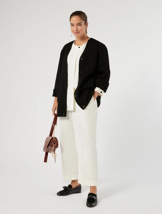 Cotton canvas trousers - Marina Rinaldi