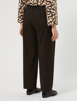 Barrel-fit cotton trousers - RUTHENIUM GREY - Marina Rinaldi - 4