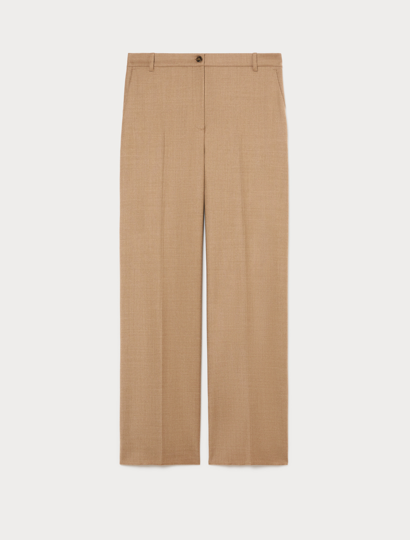 Flannel trousers - CAMEL - Marina Rinaldi