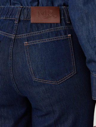 Wide-fit indigo denim jeans - MIDNIGHTBLUE - Marina Rinaldi - 5