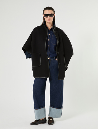 Jeans ampi in denim con ricamo - Marina Rinaldi
