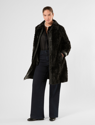 Jeans wide leg in denim stretch - Marina Rinaldi