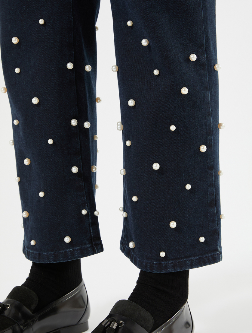Stretch denim regular jeans - NAVY - Marina Rinaldi - 5