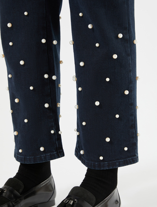 Stretch denim regular jeans - NAVY - Marina Rinaldi - 5