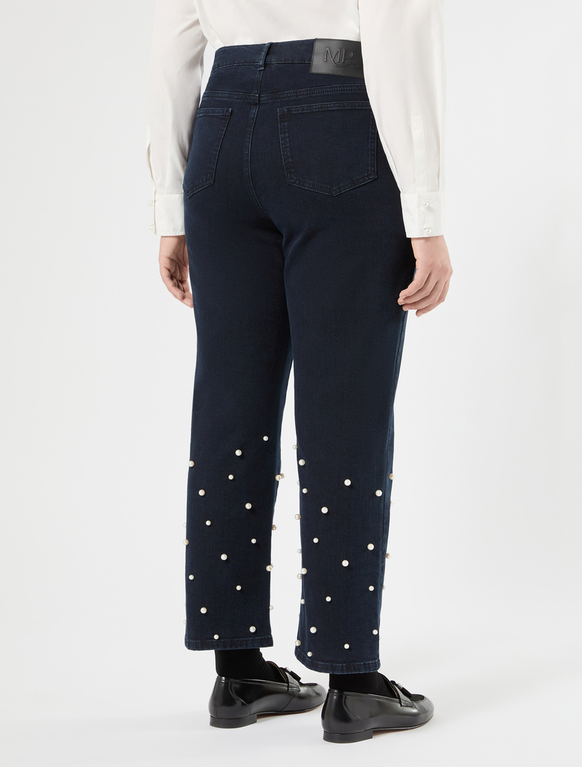Stretch denim regular jeans - NAVY - Marina Rinaldi - 4