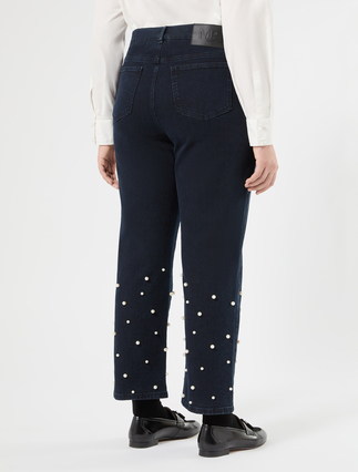 Stretch denim regular jeans - NAVY - Marina Rinaldi - 4