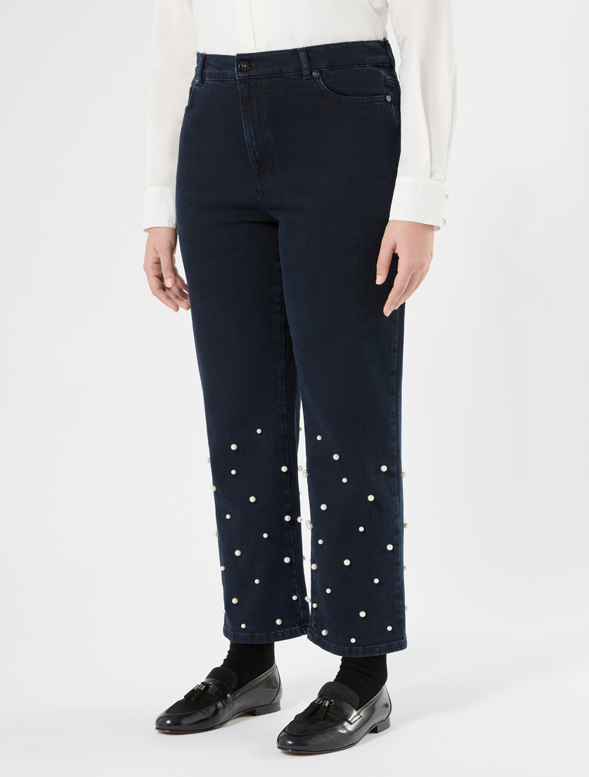 Stretch denim regular jeans - NAVY - Marina Rinaldi - 3