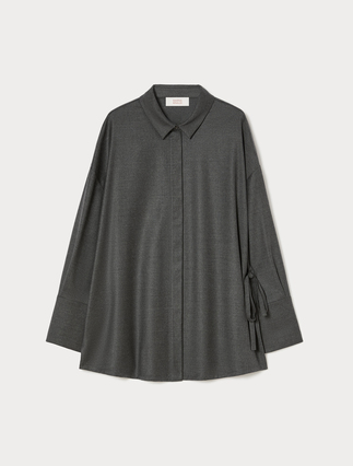 Oversized flannel shirt - Marina Rinaldi