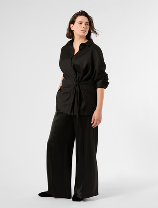 Oversized flannel shirt - Marina Rinaldi