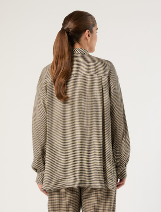 Printed twill shirt - BROWN BORDEAUX - Marina Rinaldi - 4