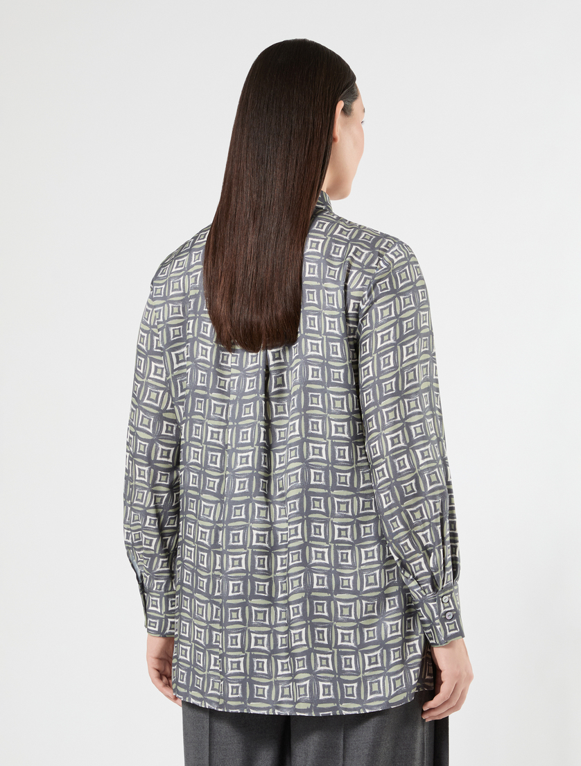 Twill shirt - SAGE GREEN - Marina Rinaldi - 4