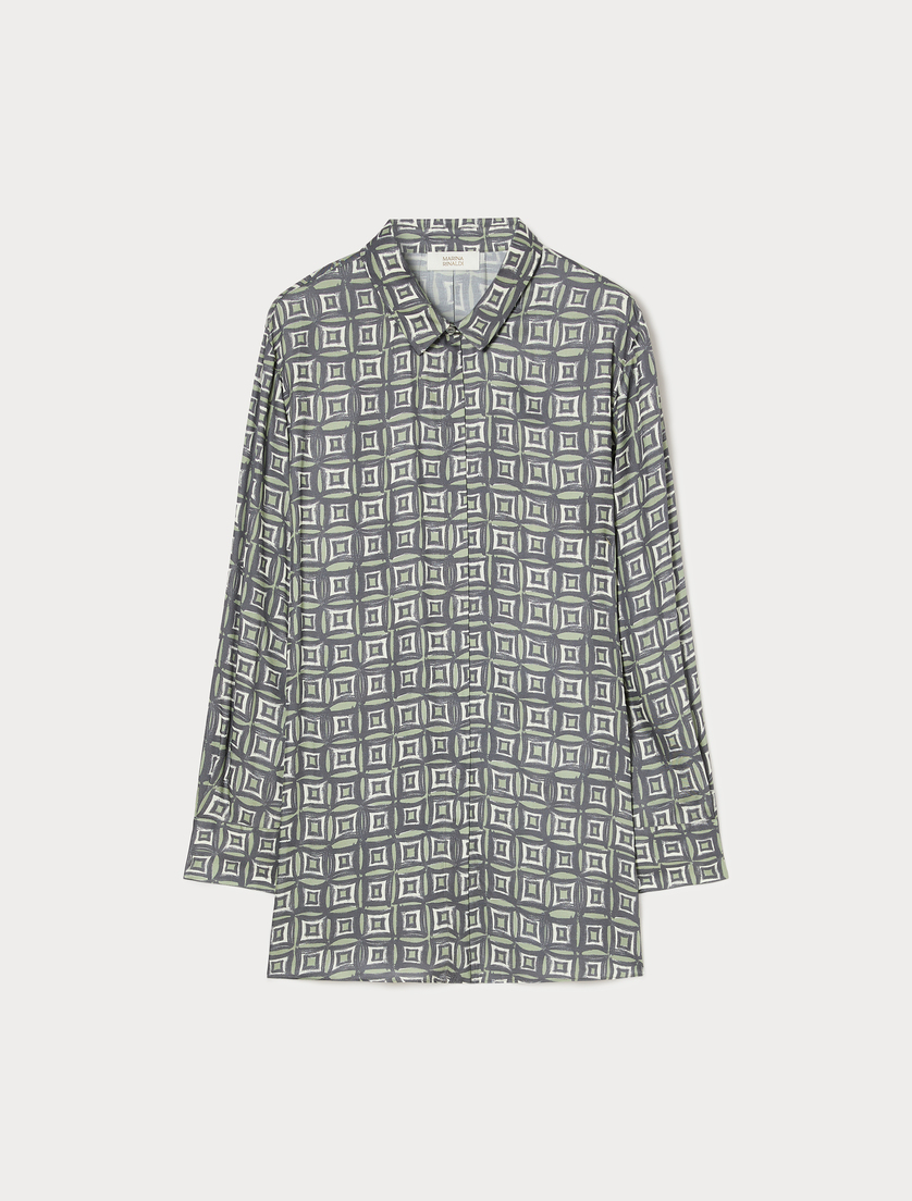 Twill shirt - SAGE GREEN - Marina Rinaldi